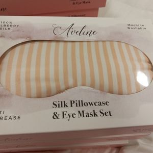 COPY - Silk pillow case and eye mask by Aveline